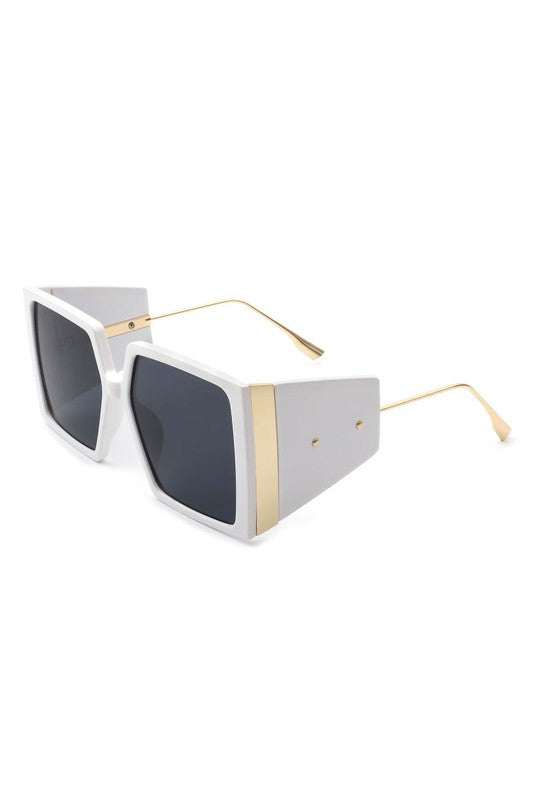 Square Oversized Flat Top Fashion Sunglasses