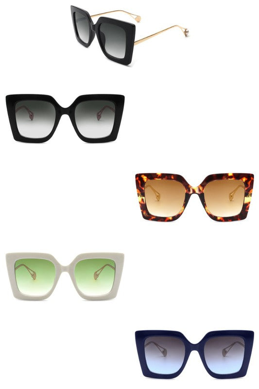 Square Oversize Retro Fashion Cat Eye Sunglasses