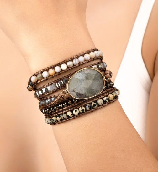 Natural Stone Boho Bracelet