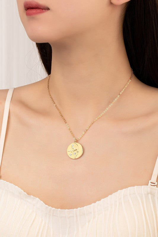 Moon + Star Pendant Necklace