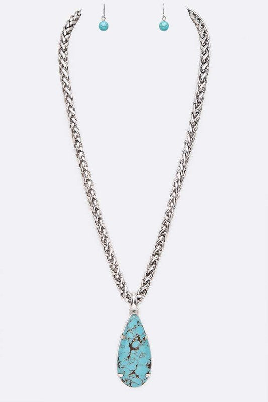 Teardrop Western Necklace