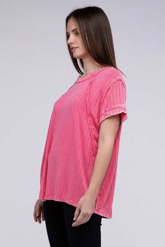 Dolman Sleeve Boat-Neck Top