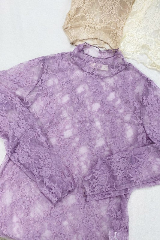 Long Sleeved Lace Top