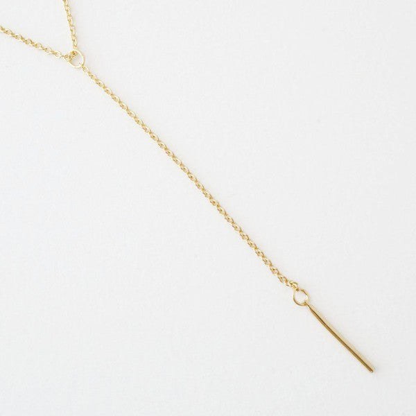 Delicate Lariat Necklace, Petite Jewelry