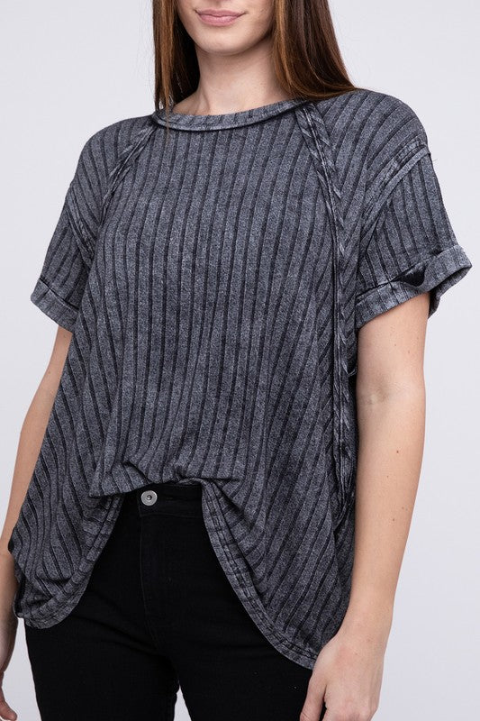 Dolman Sleeve Boat-Neck Top