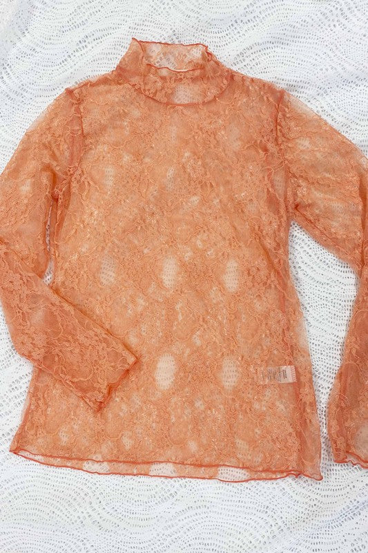 Long Sleeved Lace Top