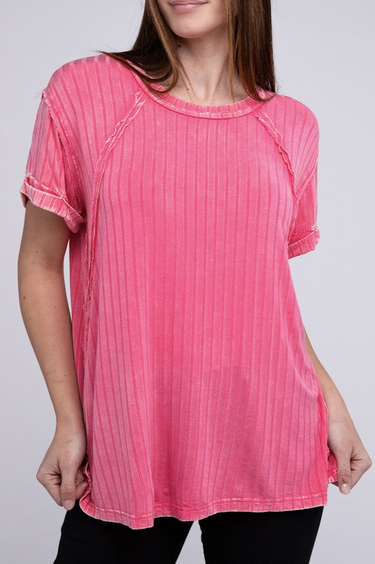 Dolman Sleeve Boat-Neck Top