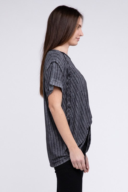 Dolman Sleeve Boat-Neck Top