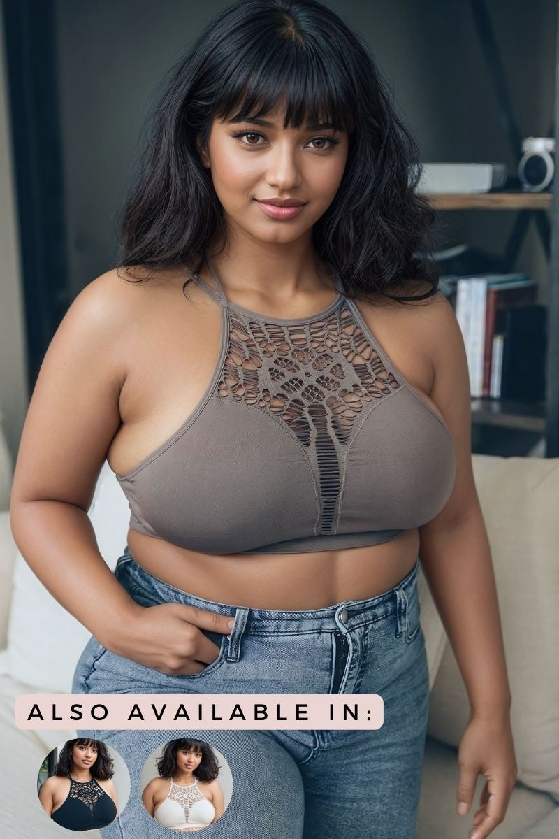 Frankie High-Neck Plus Bralettes