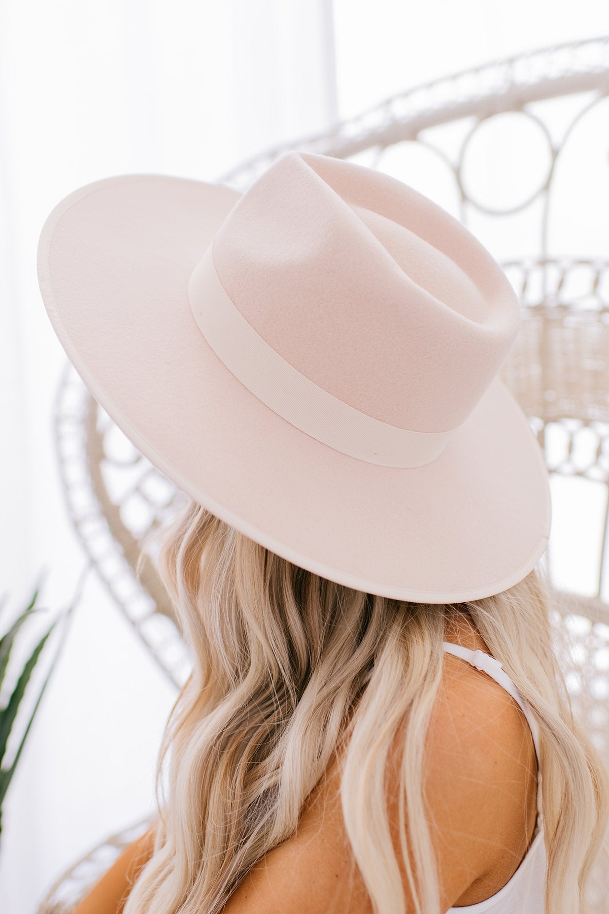 blush pink rancher women's felt hats